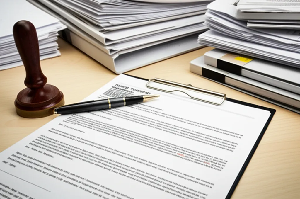 Divorce documents ready for filing